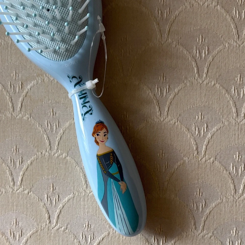 Disney Anna Blue Hair Brush with Gold Details WDW